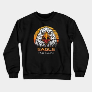 Vintage Eagle Fang Karate Gift Crewneck Sweatshirt